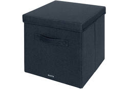 Opbergdoos Leitz gestoffeerd met deksel 330x325x380mm grijs 2 st