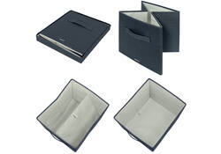 Opbergdoos Leitz gestoffeerd met deksel 330x325x380mm grijs 2 st