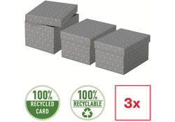 Opberg- en geschenkdoos Esselte home klein 200x150x255mm gr 3 st