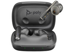 Earbuds HP POLY Voyager Free 60 UC M met BT700 USB-C-adapter en oplaadcase basis