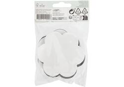 Canvas Nassau fine art ster en bloem 7,5cm magnetisch 4 stuks