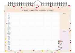 Familiekalender 2025 Lannoo 310x220 Paper Salad 7dagen/1pagina