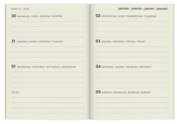 Agenda 2025 Lannoo Flowers watercolour aop 7dagen/2pagina's