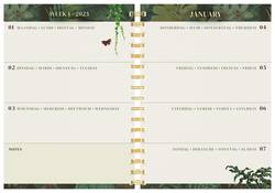 Agenda 2025 Lannoo Botanic 7dagen/2pagina's dark green