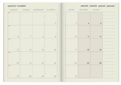 Agenda 2025 Lannoo Flowers watercolour green 7dagen/2pagina's
