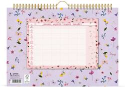 Familiekalender 2025 Lannoo 310x220 Flowers Bouquet 7dagen/1pagina