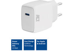 Oplader act 35w 1-poort usb c wit
