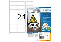 Etiket HERMA 9537 63.5x33.9mm weerbestendig wit 960 etiketten