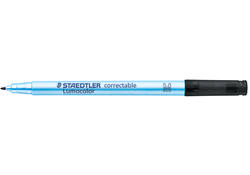 Viltstift Staedtler Lumocolor 305 non permanent correctable M zwart