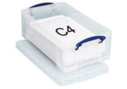 Opbergbox Really Useful 4 liter 30 vakken 395x255x88mm transparant wit