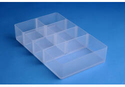 Vakkenverdeler Really Useful 9 liter 7 vakken 345x215x70mm transparant