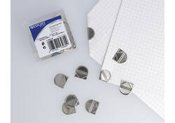 Hoekclips Westcott aluminium zilverkleurig doos à 100 stuks