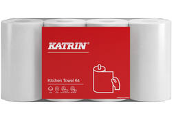 Keukenrol Katrin 2-laags wit 4 rollen 87075