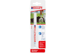 Viltstift edding 8055 outdoor 1-2mm wit blister à 1 stuk