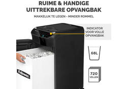 Papiervernietiger Fellowes Automax 450C snippers 4x38mm zwart