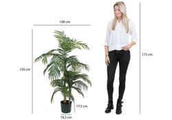 Kunstplant Mica Areca palm in plastic pot 150x100cm