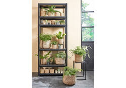 Plantenmand Mica Avalon zeegras rond lichtbruin 26x26cm