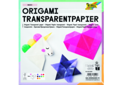 Origami papier Folia 20x20cm transparant 42gr 500 vel in 10 kleuren