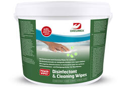 Desinfectiedoekjes Dreumex Disinfectant & Cleaning 350 stuks in dispenseremmer