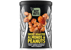 Pinda's NoyNuts gesuikerd en gebrand met amandelen blik 135 gram