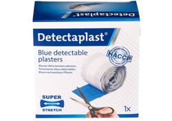 Elastische blauwe textielpleister Detectaplast 6cmx5m