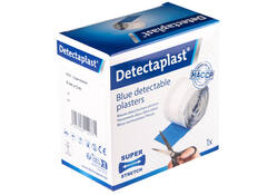 Elastische blauwe textielpleister Detectaplast 6cmx5m