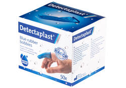 Vingerlingen Detectaplast rubber blauw 50stuks