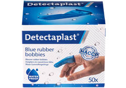 Vingerlingen Detectaplast rubber blauw 50stuks