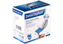 Waterafstotende blauwe pleister Detectaplast 6cmx5m