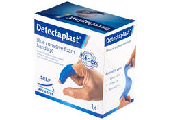 Foamverband blauw Detectaplast 6cmx4,5m