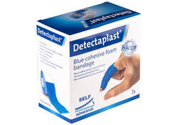 Foamverband blauw Detectaplast 6cmx4,5m