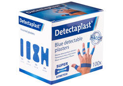 Elastische blauwe textielpleister Detectaplast assorti