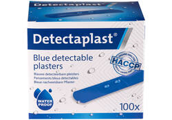 Waterafstotende blauwe pleister Detectaplast 19x72mm