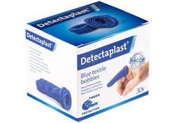 Vingerlingen Detectaplast textiel blauw 30stuks