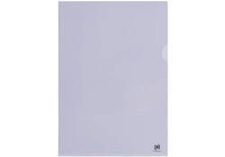 Insteekmap L-model Oxford A4 PVC 140µ glashelder 100 stuks