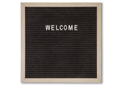Letterbord IEZZY 30x30cm naturel hout