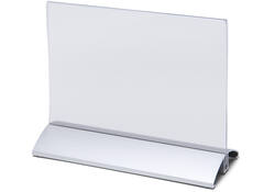 Menukaarthouder IEZZY liggend A5 aluminium voet