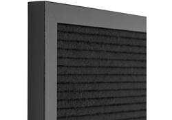 Letterbord IEZZY 30x30cm zwart hout
