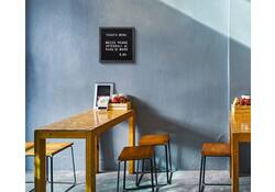 Letterbord IEZZY 40x60cm zwart hout
