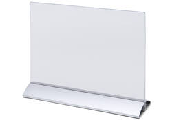 Menukaarthouder IEZZY liggend A4 aluminium voet