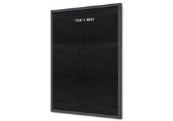 Letterbord IEZZY 60x80cm zwart hout