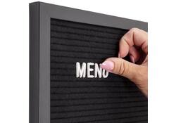 Letterbord IEZZY 60x80cm zwart hout