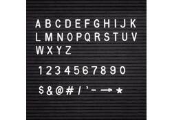 Letterbord IEZZY 60x80cm zwart hout