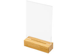 Menukaarthouder IEZZY tafeldisplay A6 hout