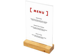 Menukaarthouder IEZZY tafeldisplay A5 hout