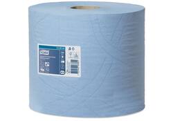 Poetspapier Tork Wiping Heavy-Duty Combi W1/2 3-laags 119m blauw 130081