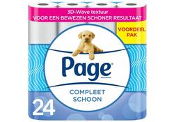 Toiletpapier Page Compleet Schoon 2-laags 140vel 24 rol wit
