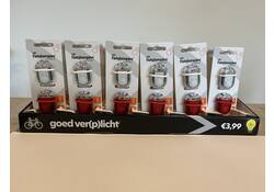 Fietslampje voor en achter