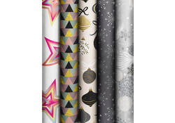 Inpakpapier Stewo Dazzling Yule 200x70cm assorti
