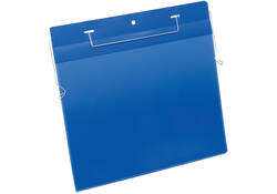 Documenthoes Durable A4 met ophangbeugel liggend blauw 50 stuks